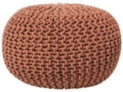 Beliani Poufs Pouf Rouille 50 X 35 Cm