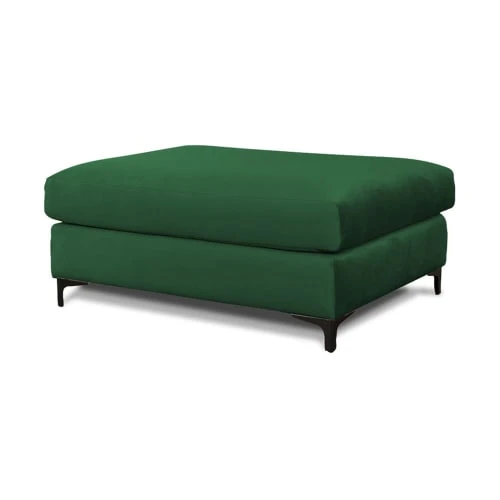 Pouf salon velours vert Maison Aubertin Poufs Pouf Salon Velours Vert -Magasin De Chaises pouf salon velours vert 1