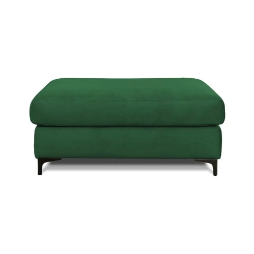 Pouf salon velours vert Maison Aubertin Poufs Pouf Salon Velours Vert -Magasin De Chaises pouf salon velours vert