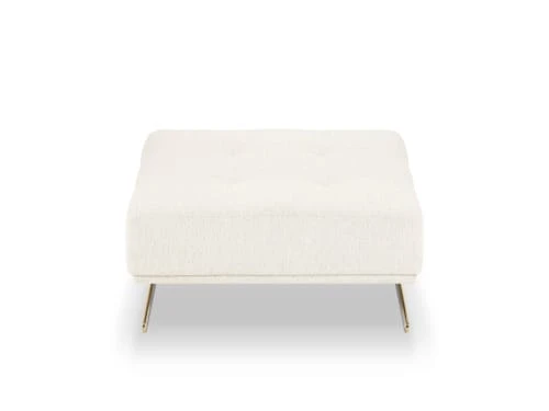 Pouf tissu structuré beige clair Micadoni Home Poufs Pouf Tissu Structuré Beige Clair -Magasin De Chaises pouf tissu structure beige clair 3