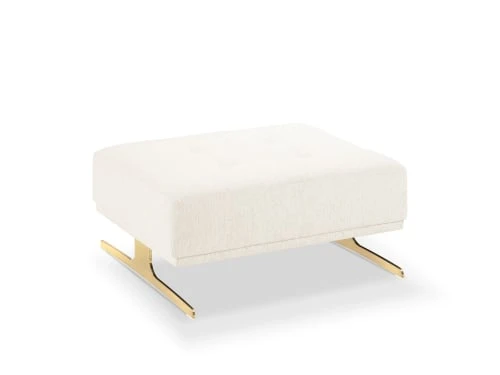 Pouf tissu structuré beige clair Micadoni Home Poufs Pouf Tissu Structuré Beige Clair -Magasin De Chaises pouf tissu structure beige clair