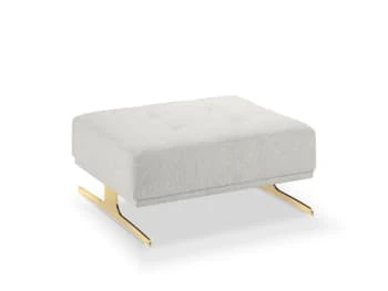 Pouf tissu structuré beige clair Micadoni Home Poufs Pouf Tissu Structuré Beige Clair -Magasin De Chaises pouf tissu structure gris clair