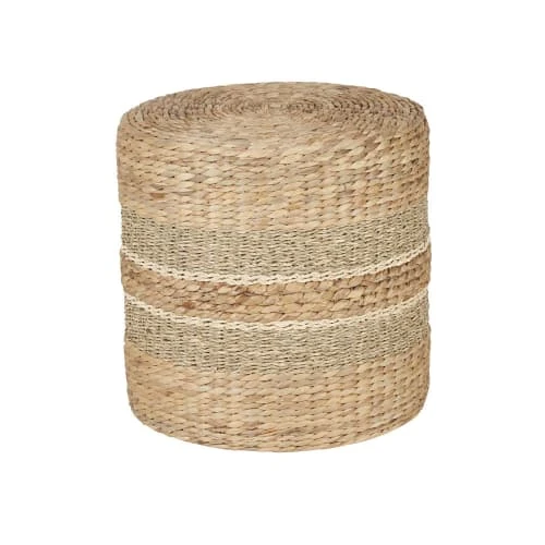 Pouf tressé en jacinthe d'eau, fibre végétale et fibre de palmier Maisons Du Monde Poufs Pouf Tressé En Jacinthe D'eau, Fibre Végétale Et Fibre De Palmier -Magasin De Chaises pouf tresse en jacinthe d eau fibre vegetale et fibre de palmier 1000 4 10 222517 1