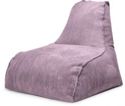 Sitting Point Poufs Pouf Velours Grosse Cote Avec Dossier Mauve 70x80x70cm -Magasin De Chaises pouf velours grosse cote avec dossier mauve 70x80x70cm 2