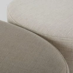 Maisons Du Monde Poufs Gris Clair Et Blanc (x2) -Magasin De Chaises poufs gris clair et blanc x2 1000 8 19 215228 3