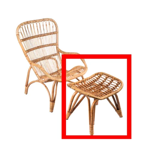 Repose pied en rotin Wadiga Repose-pieds Repose Pied En Rotin -Magasin De Chaises repose pied en rotin 1