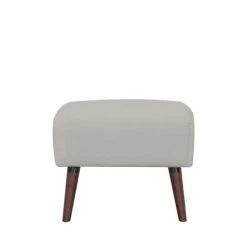 Drawer Repose-pieds En Tissu Bouclette Pieds Bois Foncé Gris Clair -Magasin De Chaises repose pieds en tissu bouclette pieds bois fonce gris clair 2