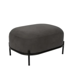 Drawer Repose-pieds En Tissu Gris -Magasin De Chaises repose pieds en tissu gris 2