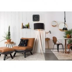 Zuiver Repose-pieds Repose Pieds Simili Cognac -Magasin De Chaises repose pieds simili cognac 2