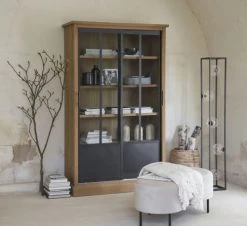 Maisons Du Monde Poufs Tabouret Rond Gris Clair Et Noir -Magasin De Chaises tabouret rond gris clair et noir 1000 11 22 215231 5